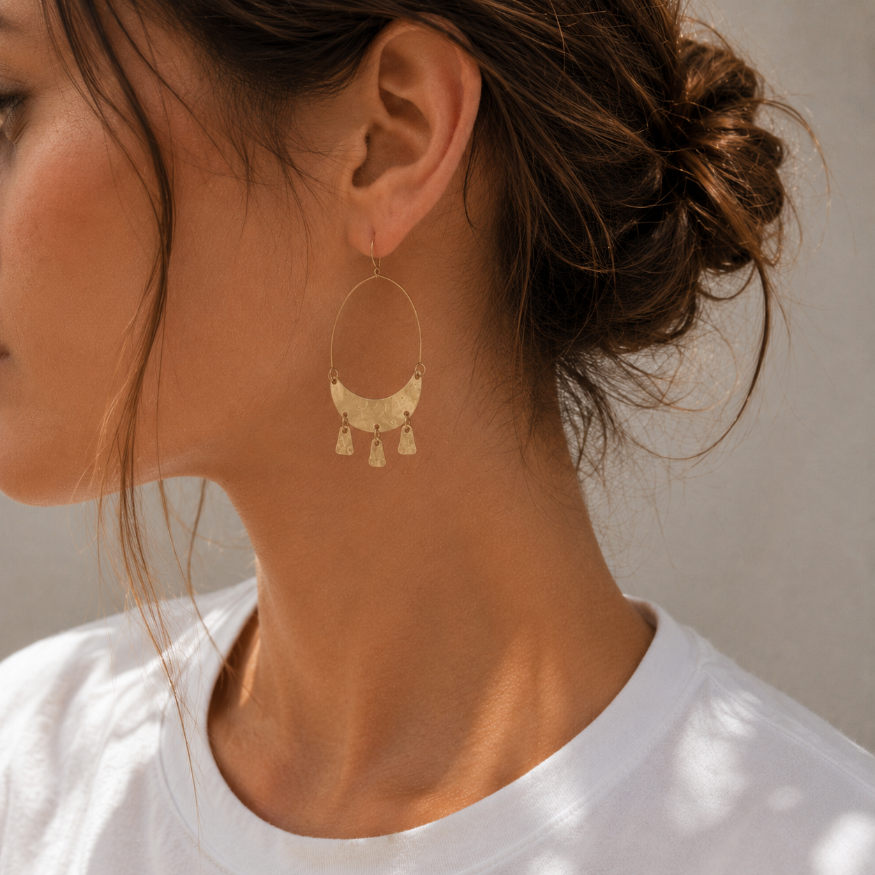 boucles d'oreilles créoles breloques