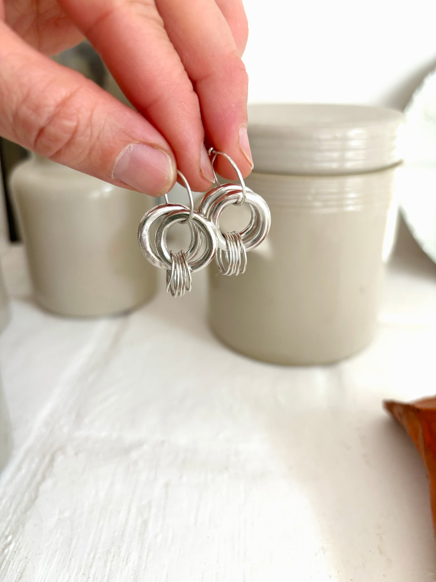 boucles d'oreilles anneaux 2x5